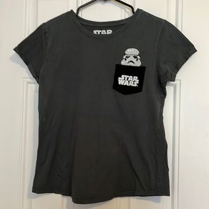 Ladies size M Star Wars Stormtrooper sequin pocket tshirt
